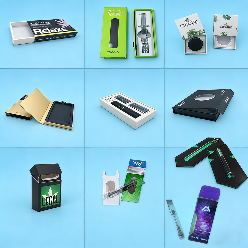 Vape and oil jar packaging boxes